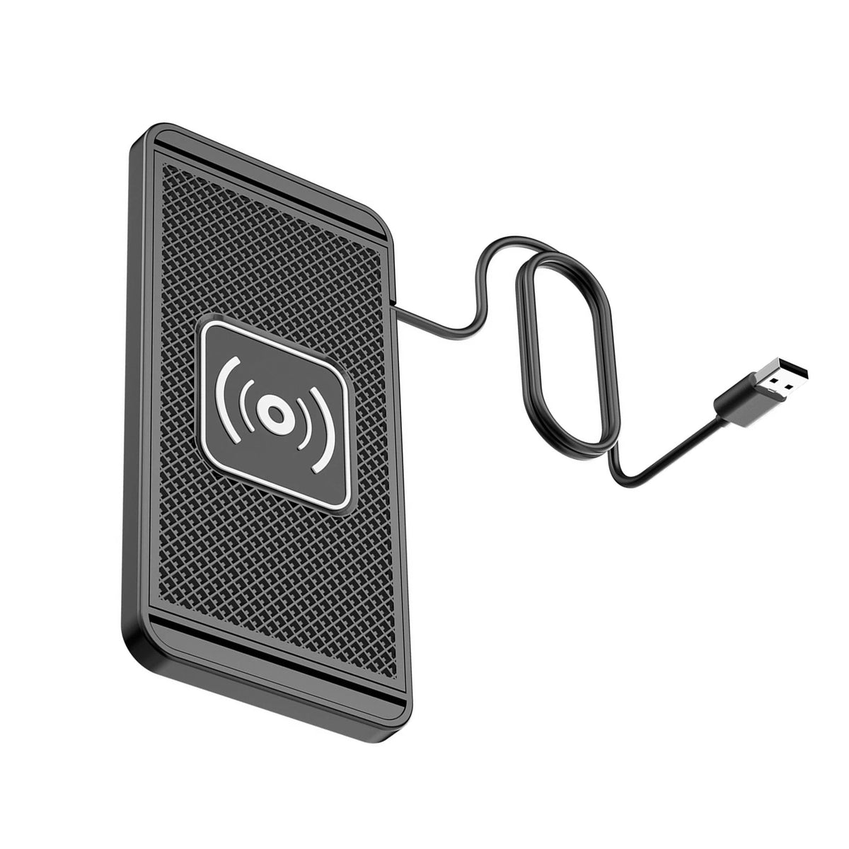 USB Non-slip Silicone Wireless Quick Charger Pad for Car Dashboard Mount