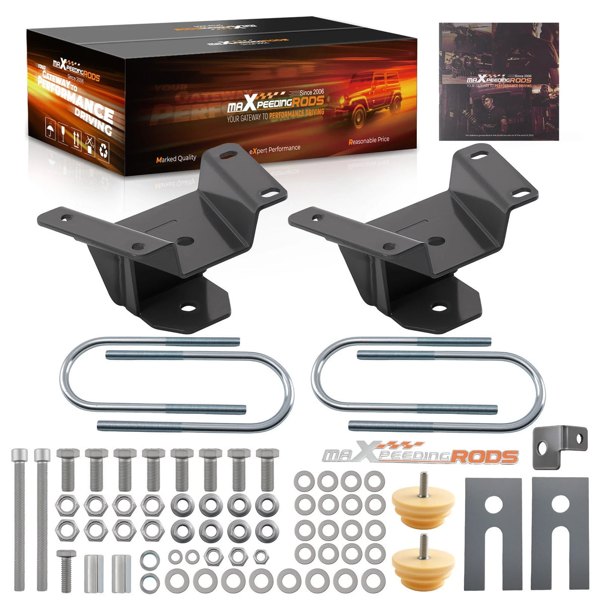 2" Rear Lowering Steel Drop Hanger Kit for Ford F-150 (1997–2003)