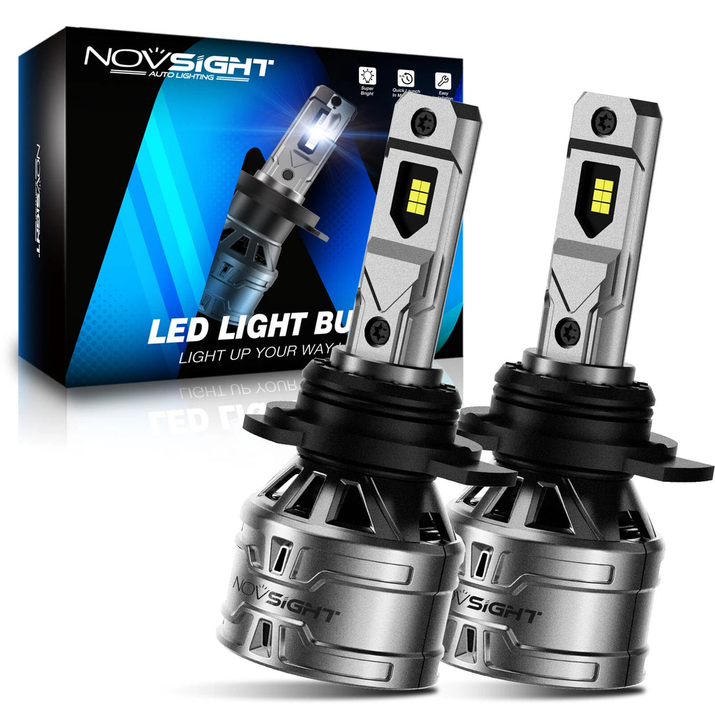2X 9012 HIR2 LED Headlight Bulbs for Novsight (6500K)