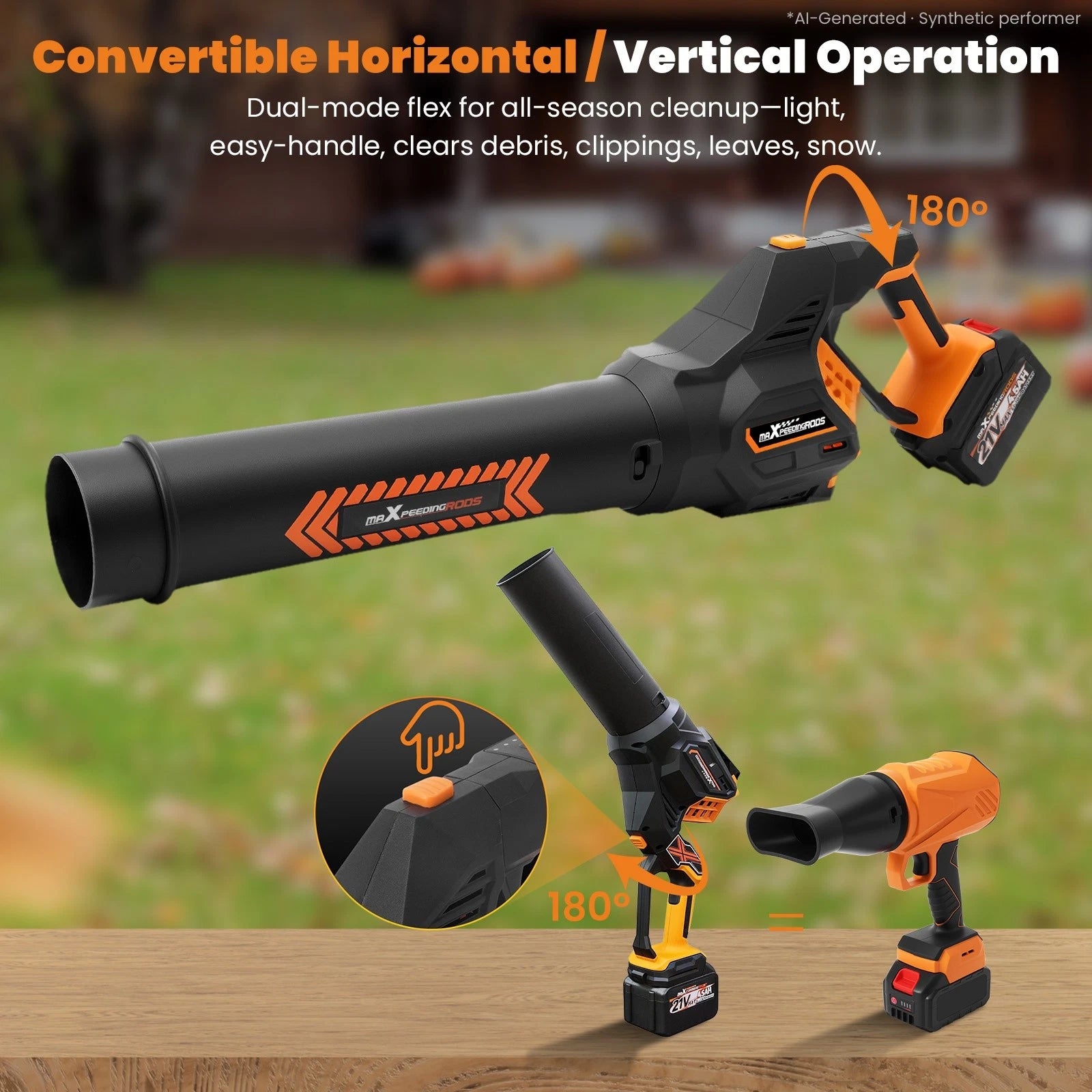21V Leaf Blower 650CFM 180MPH for Lightweight Models (2023)