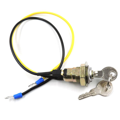 Ignition Key Switch 2 Wires for Ford Lawn Mower (8N3679C, 1100-0959)