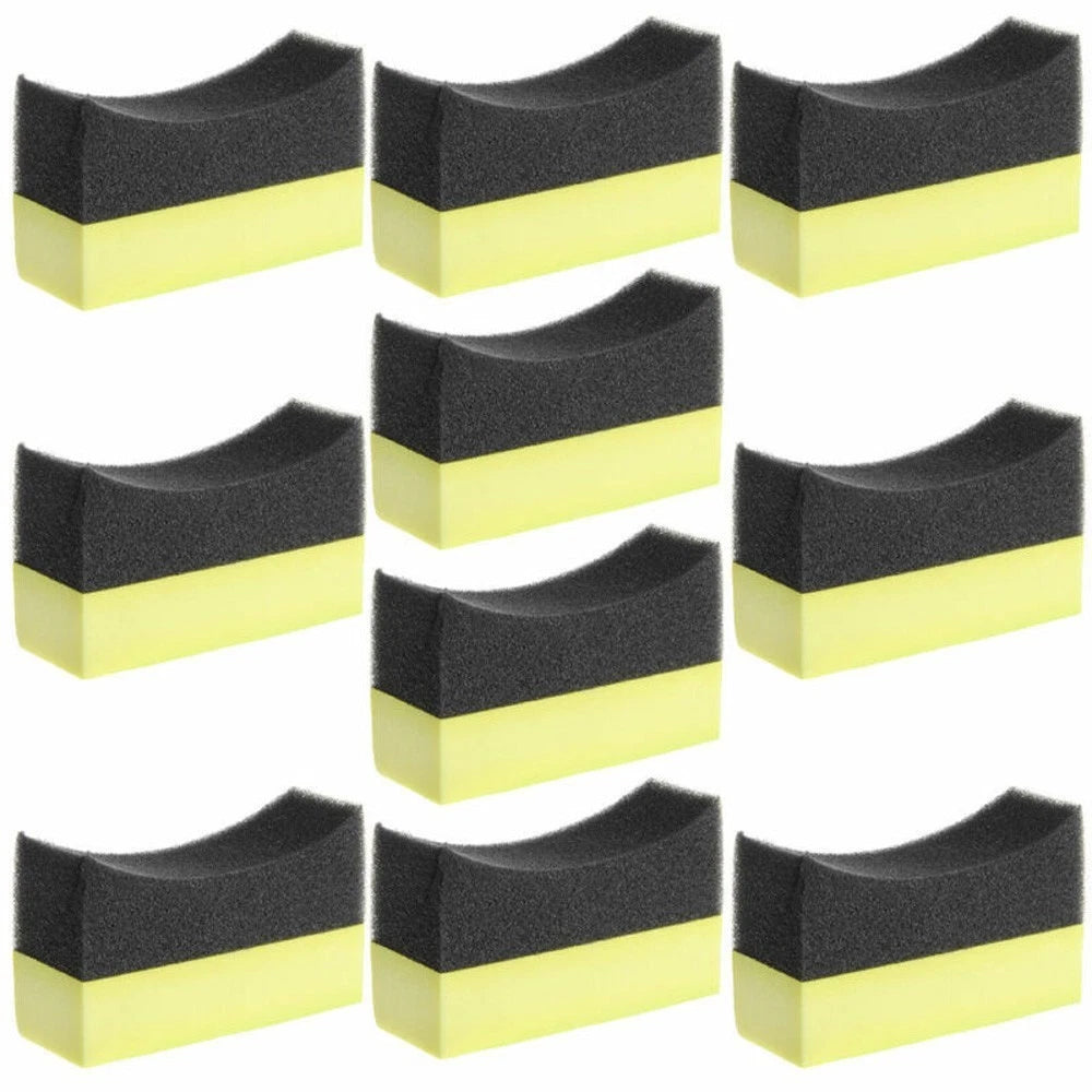 Set of 4 Auto Tyre Dressing Applicator Foam Brushes for Car Care