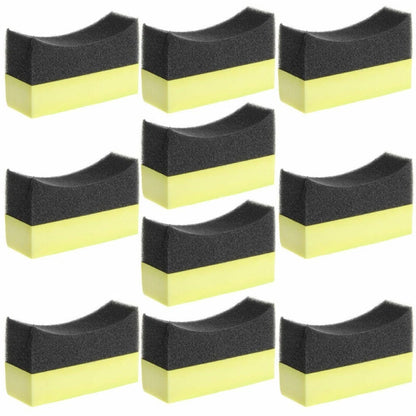 Set of 4 Auto Tyre Dressing Applicator Foam Brushes for Car Care