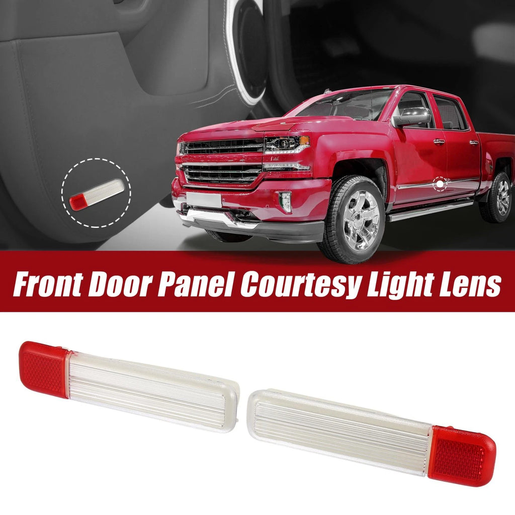 Interior Door Courtesy Light LED Lamps Pair for Chevy Silverado Sierra (2007–2018)