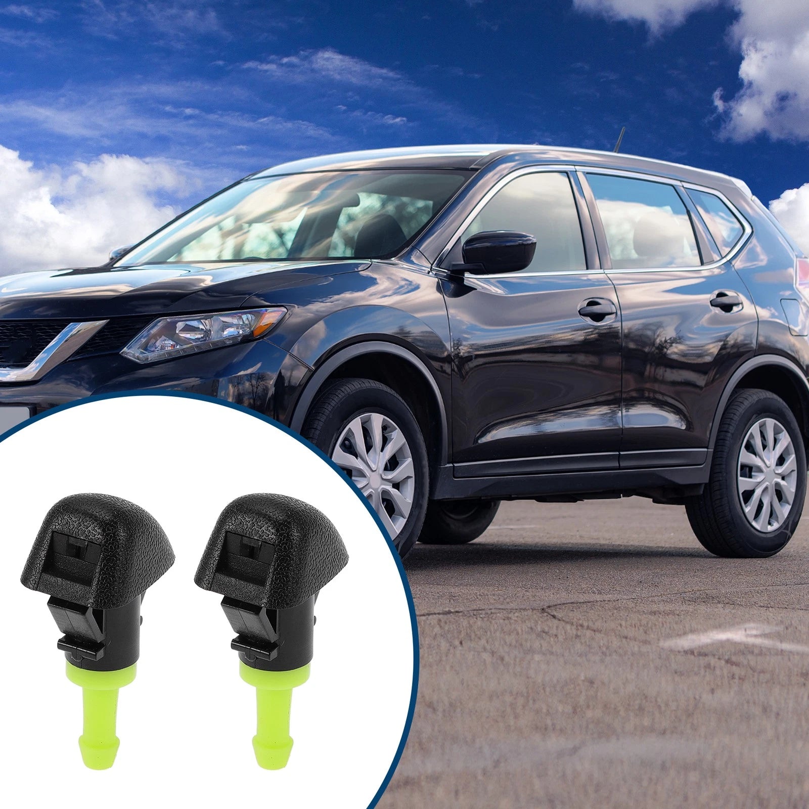 Front Windshield Washer Nozzles Set for Subaru Outback Legacy (2005–2019)