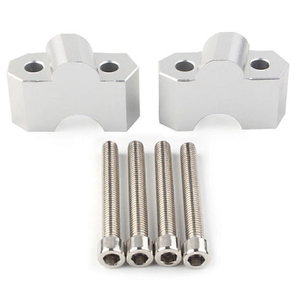 Handlebar Riser Clamp for Kawasaki Z750 (2004–2011) Z1000 (2003–2016) Silver