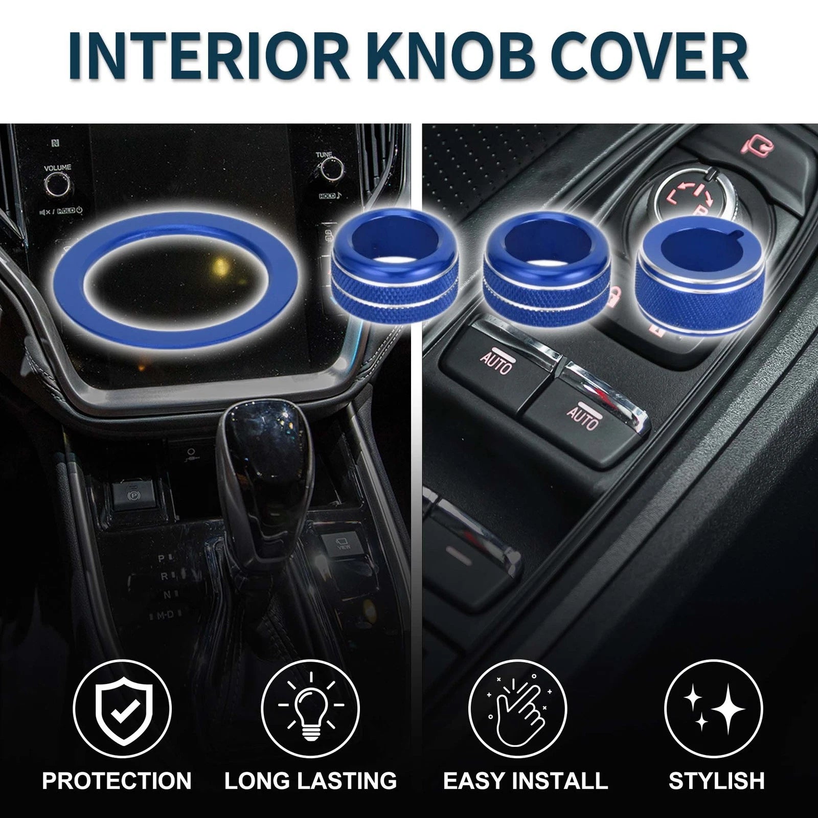 Engine Start Mirror Switch Knob Cover Kit for Subaru WRX (2022–2023)