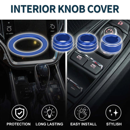 Engine Start Mirror Switch Knob Cover Kit for Subaru WRX (2022–2023)