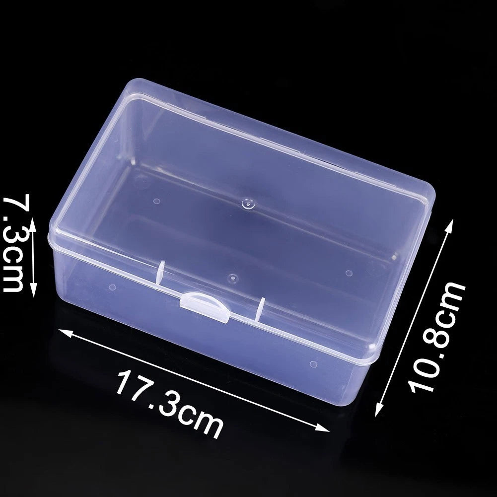 Storage Box for Cosmetics Puff Case Replacement Tool (Transparent)