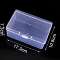 Storage Box for Cosmetics Puff Case Replacement Tool (Transparent)
