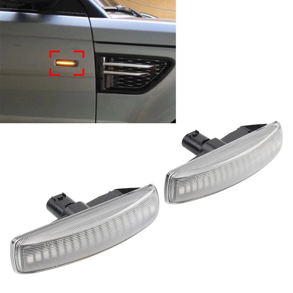 LED Side Marker Lights for Range Rover Sport Discovery LR3 LR4 LR2 (2006–2013)