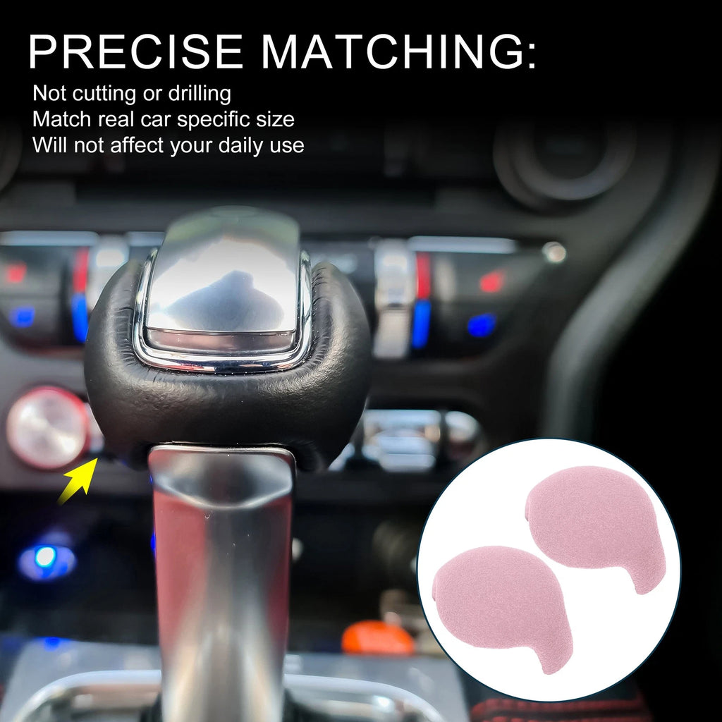 Gear Shift Knob Decor Cover for Ford Mustang (2015–2021) Pink Console