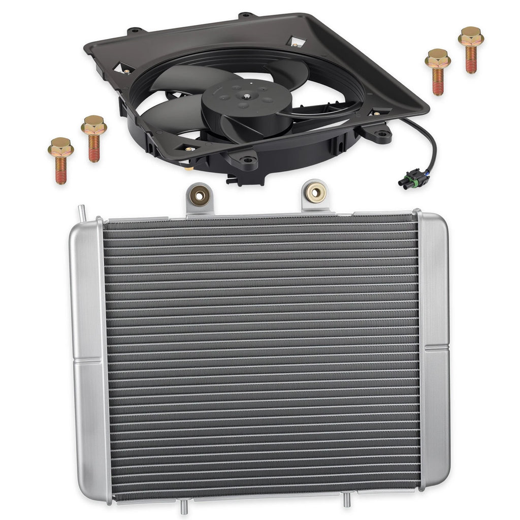 Aluminum Radiator & Cooling Fan for Polaris Sportsman 700 (2002–2006)