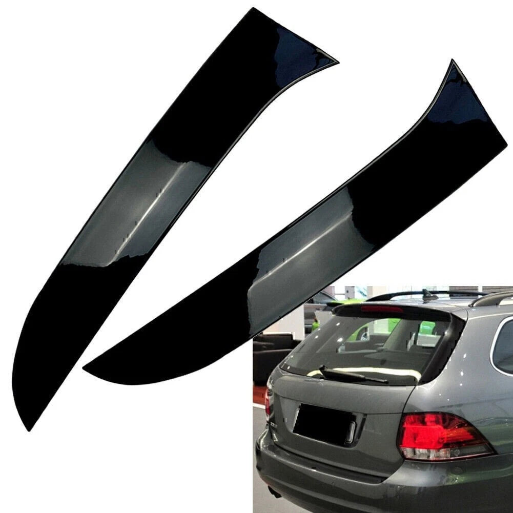 Rear Window Side Canard Spoiler Splitter Trim For Golf 6 MK6 Variant Wagon cl