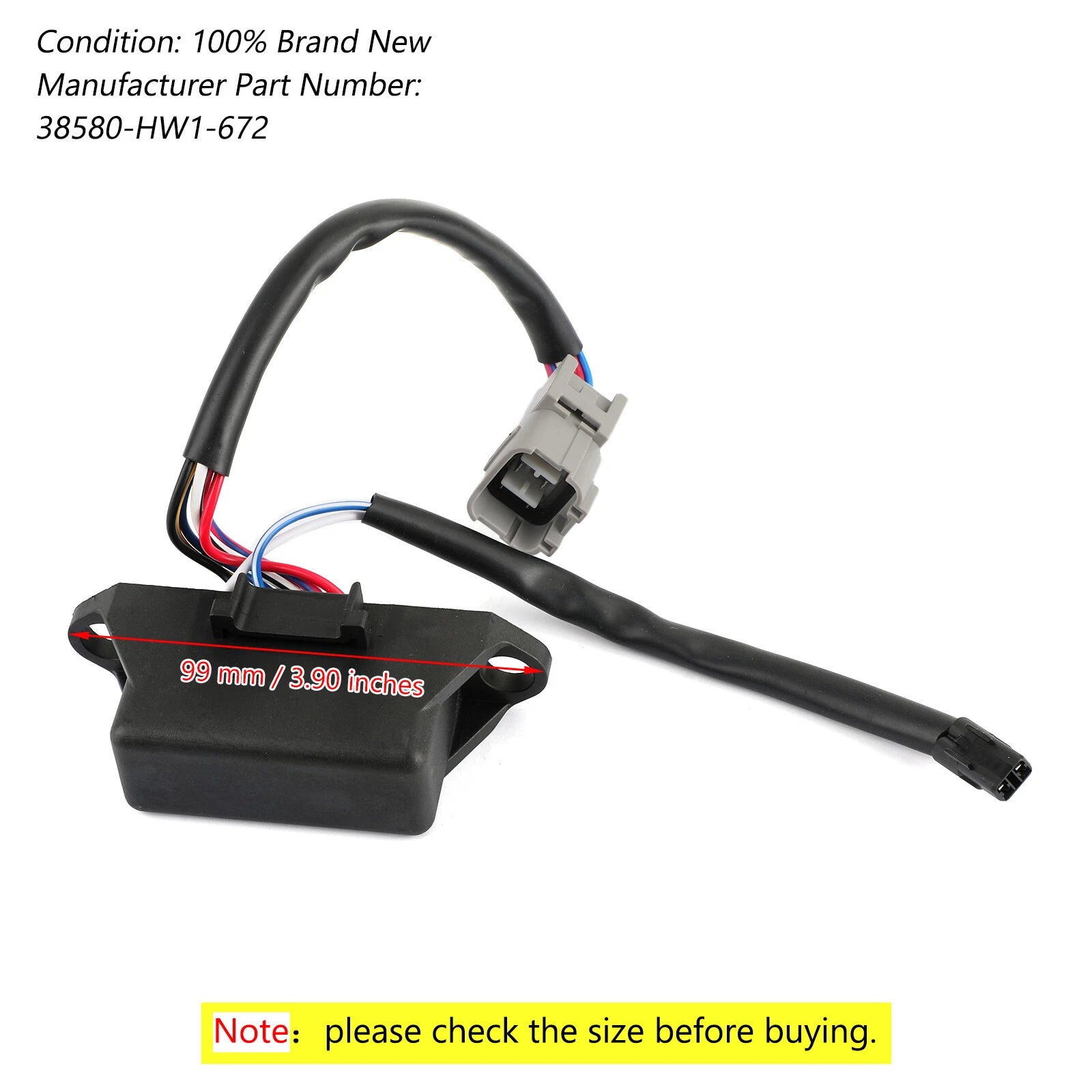Main Relay Assy for Honda T2ARX1200N F12 F12X R12 R12X ARX1200 (N/A) 38580-HW1-672
