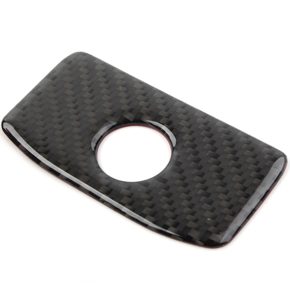 Carbon Fiber Copilot Storage Box Handle Cover Trim For Subaru Forester 2013-2018