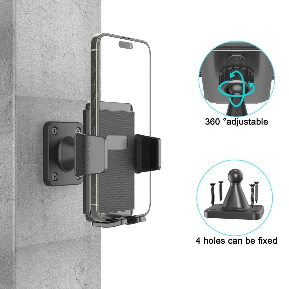 360 Degree Adjustable Wall Mount Holder for Smartphones
