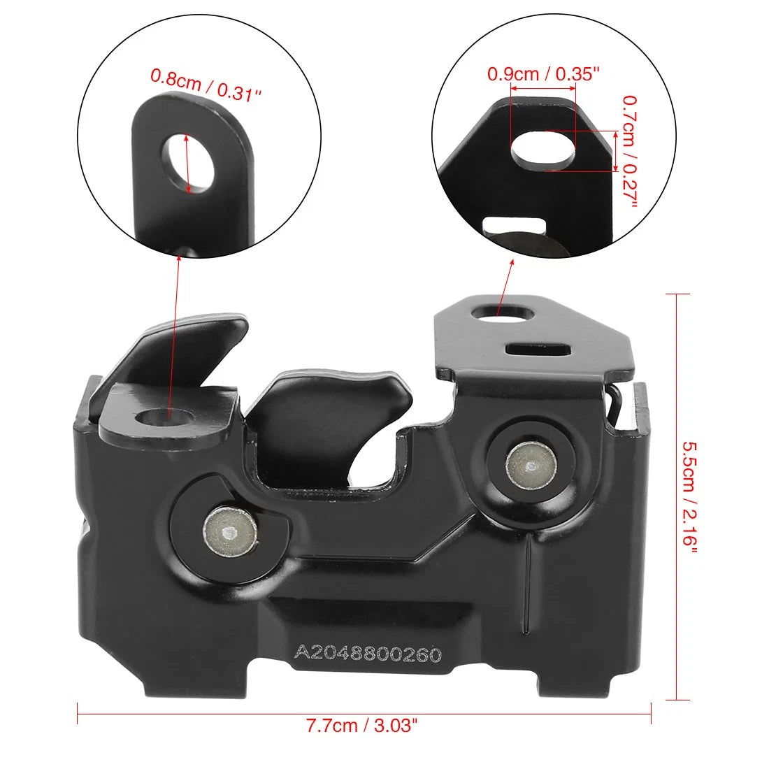 Hood Lock Latch Safety Catch Replacement for Mercedes-Benz E400 E550 (2014–2017)
