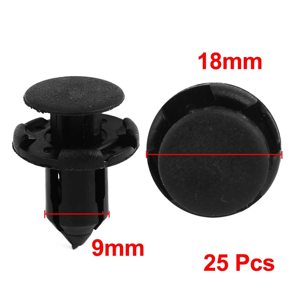 25 Pcs Push Type Mudguard Retainer Bumper Clip for Mitsubishi Honda (—)