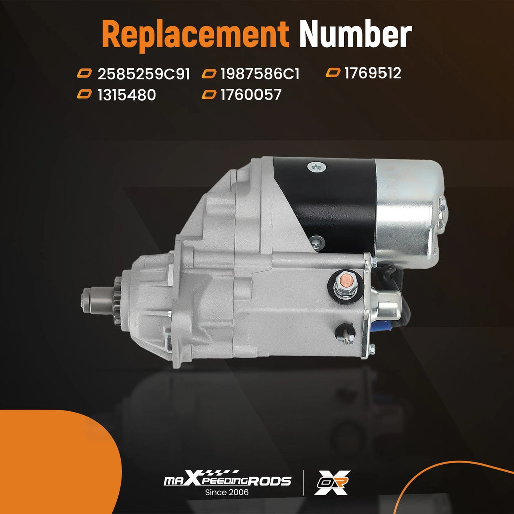 Starter for Case Uni Loader 1840 1845C 390 Diesel (1987–1999)