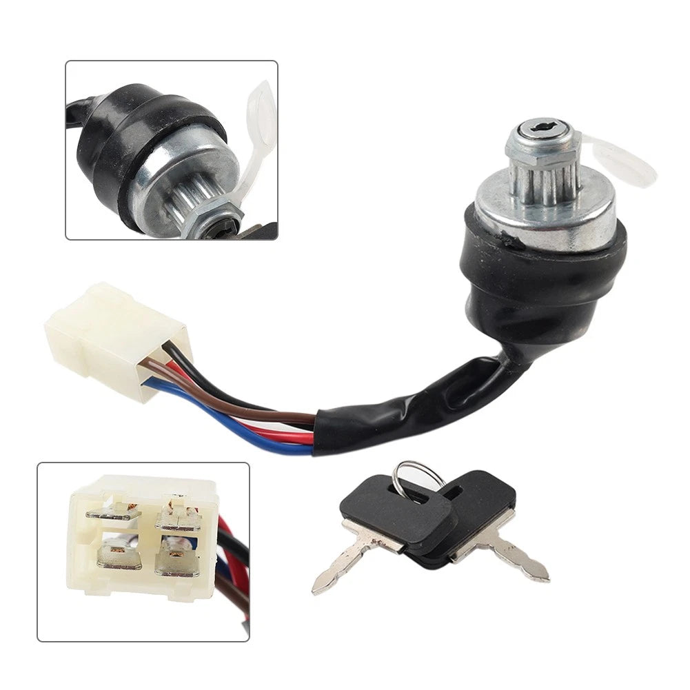 Ignition Starter Switch with Keys for MF 300/4000/5000 (3699692M92, 3699692M91)