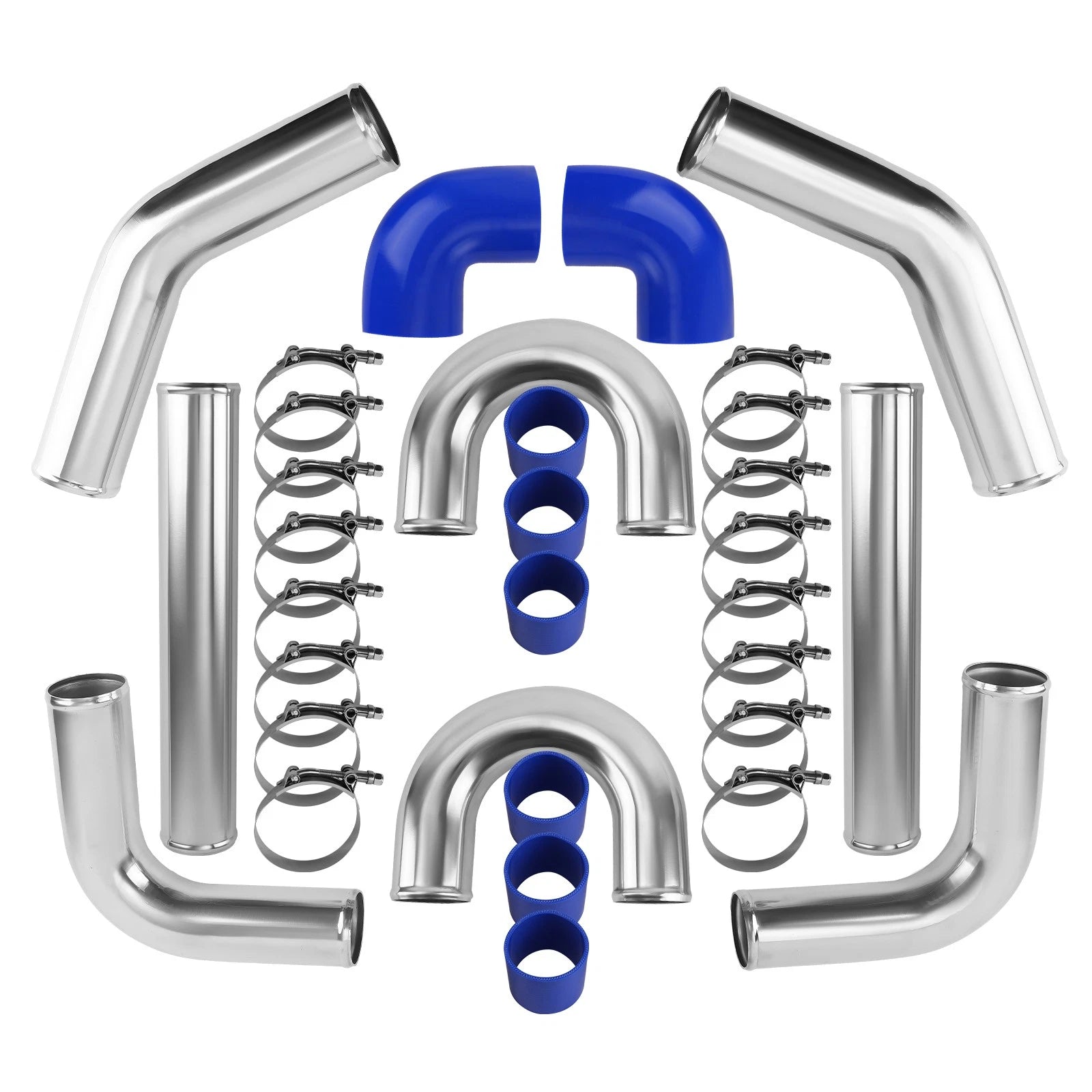 3" Aluminum Turbo Intercooler Piping Kit for Universal Applications