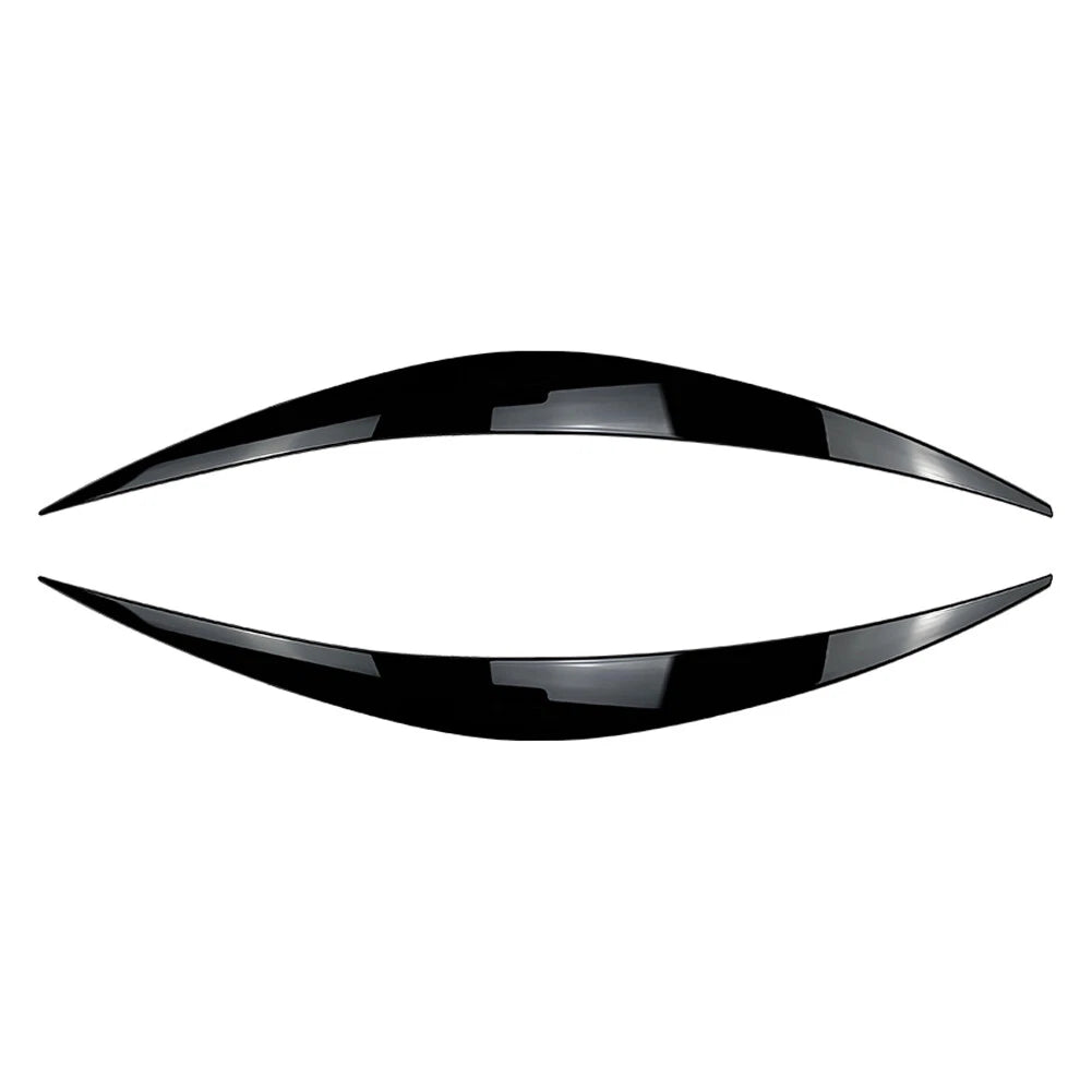 2X Headlight Eyelid Eyebrow Trims for Hyundai i30 i30N MK3 (2017–2020) Black