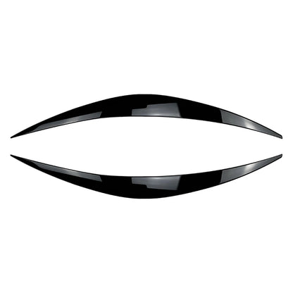 2X Headlight Eyelid Eyebrow Trims for Hyundai i30 i30N MK3 (2017–2020) Black