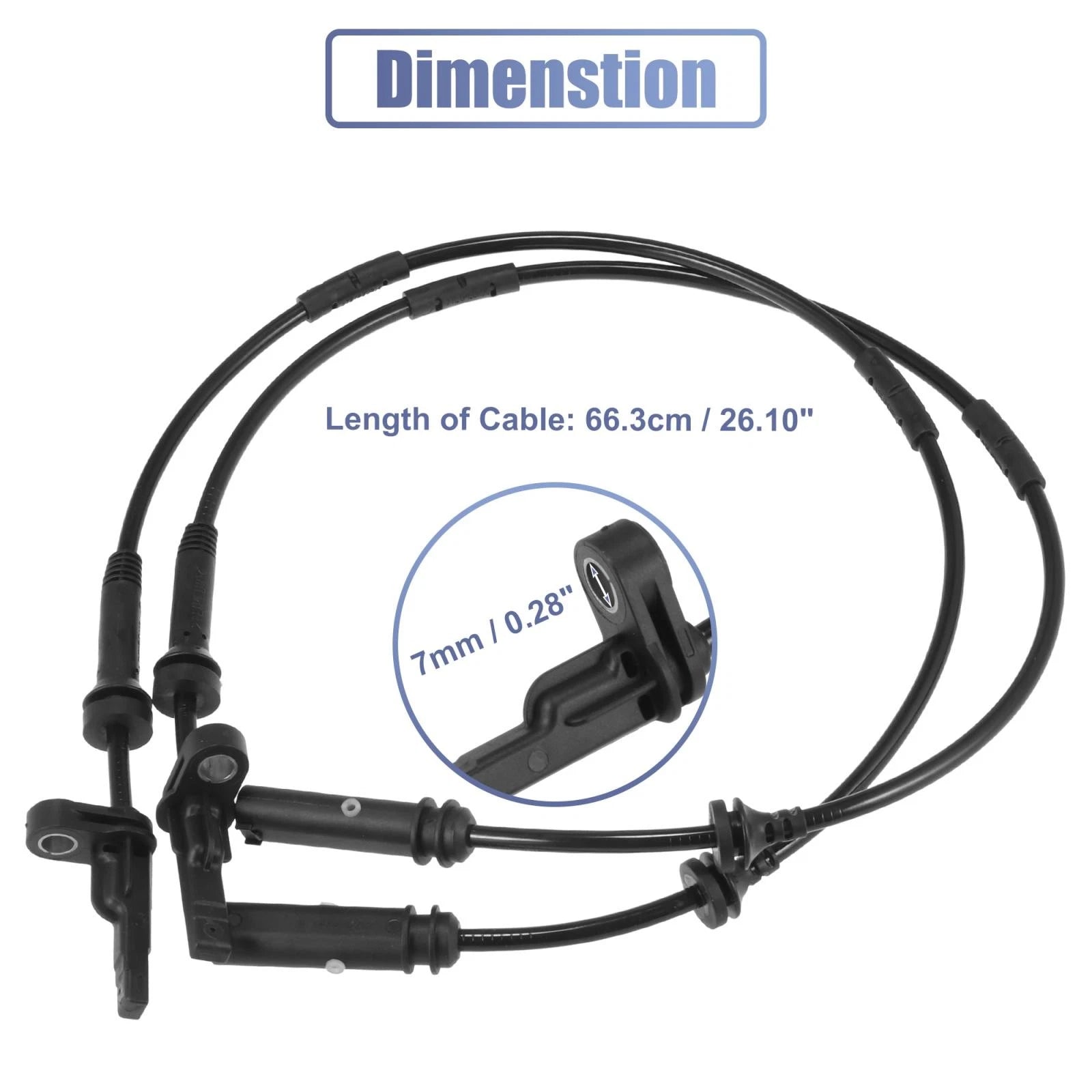 ABS Wheel Speed Sensor Rear Left Right 2PC for BMW X3 X4 (2011–2022)