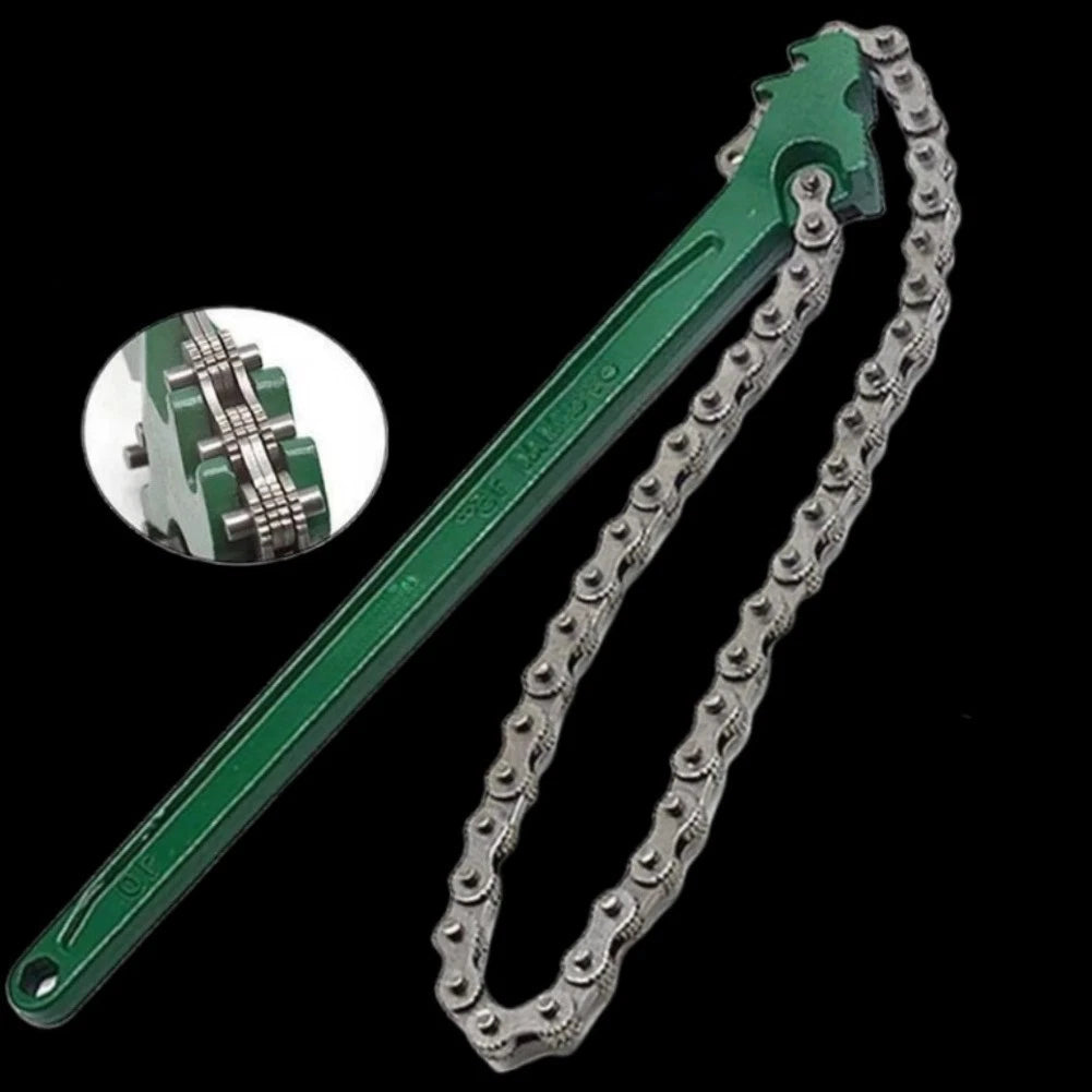 Adjustable Chain Wrench for Filters, Nuts, Bolts, PVC Pipes