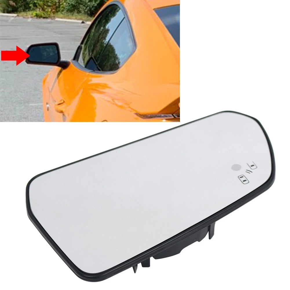 Rearview Mirror Glass with Blind Spot Indicator for Ford Mustang (2015–2023)