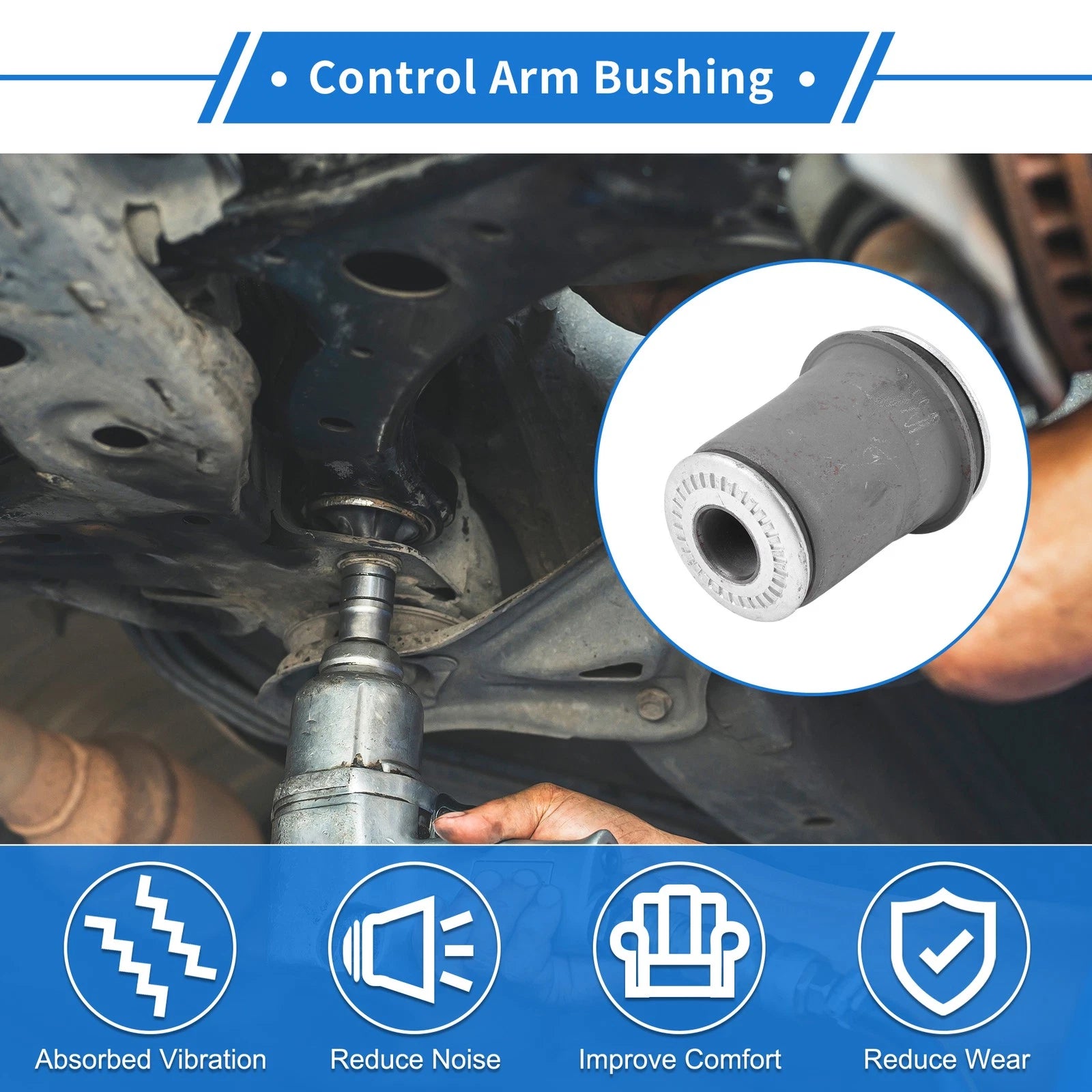 Front Control Arm Bushing Replacement for Toyota Hiace (1982–1989)
