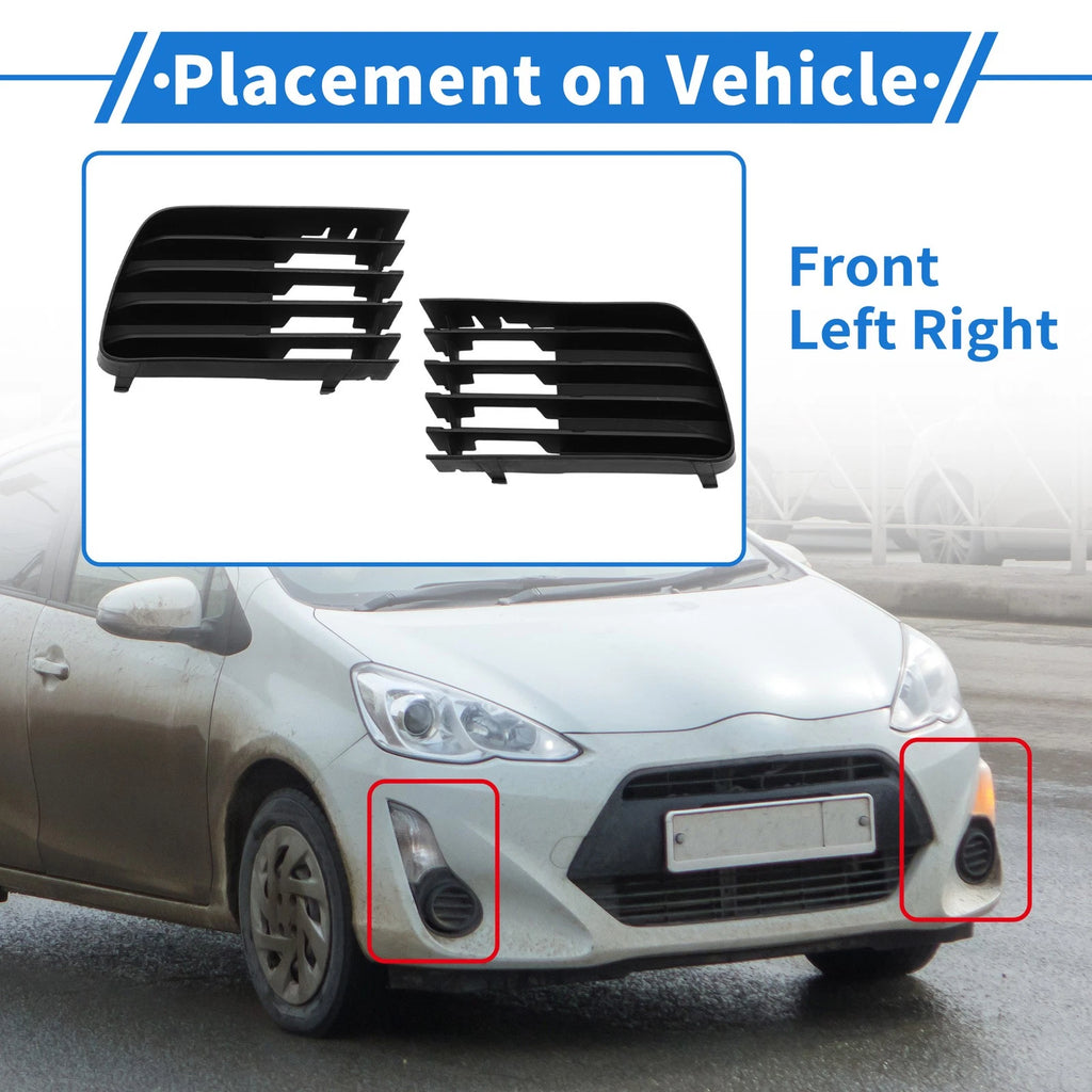 Front Left Fog Light Grille Replacement for Toyota Prius (2004–2009)