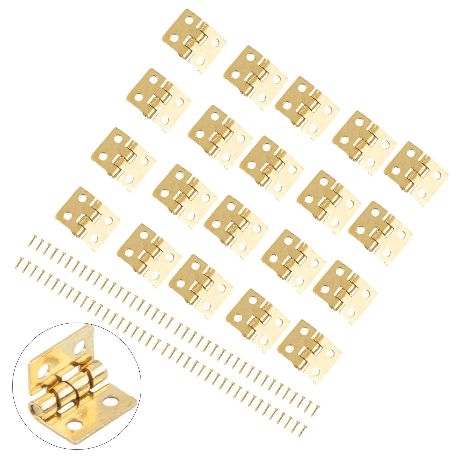20PCS Hinges for Jewelry Boxes, Tool Boxes, Wine Boxes, Craft Boxes