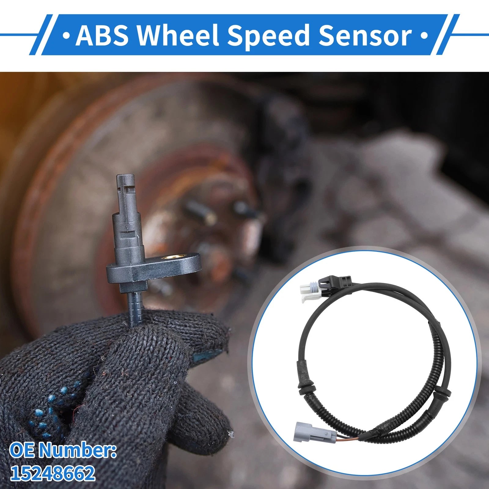 ABS Wheel Speed Sensor Front for Chevrolet Corvette C6 (2005–2013)