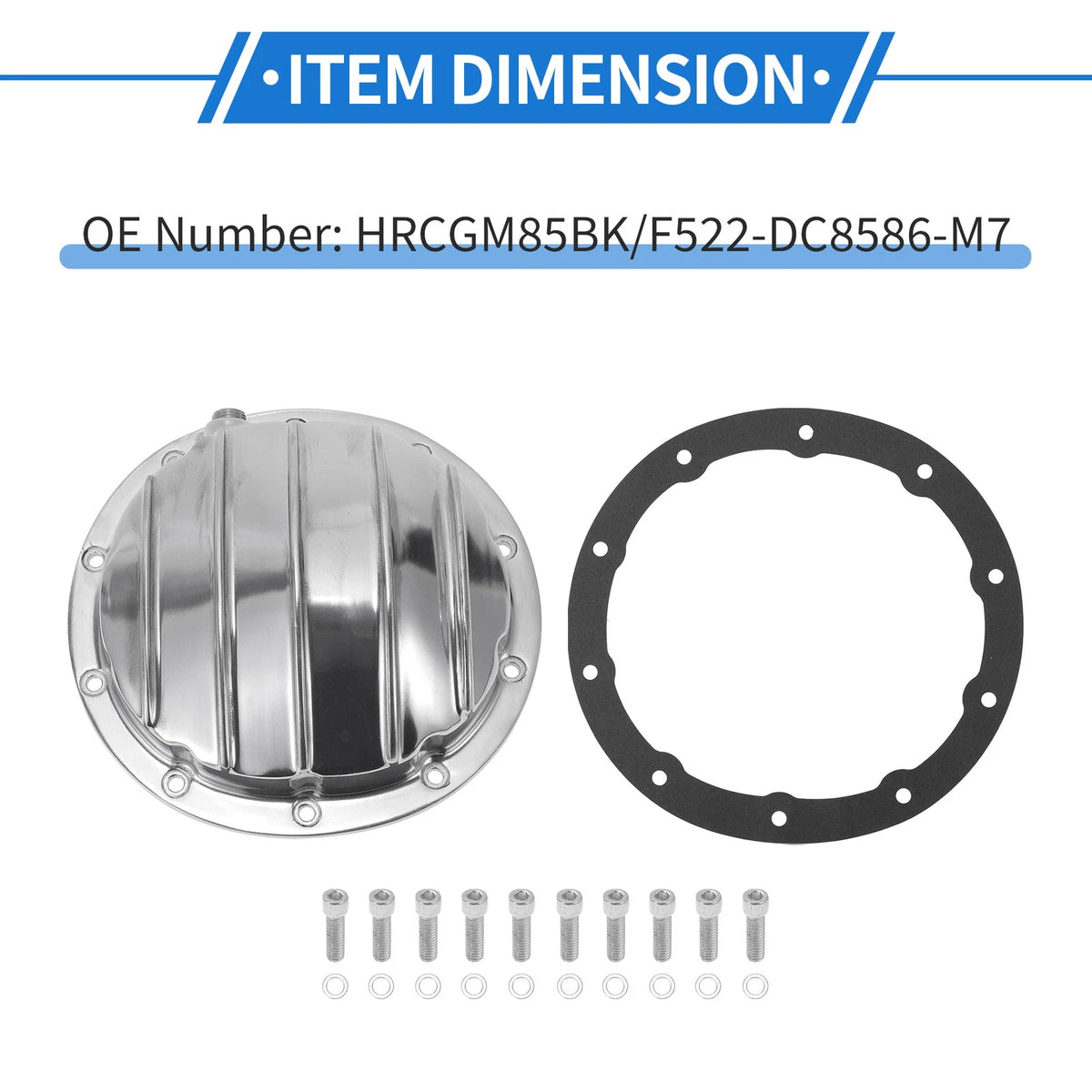 Rear Differential Cover Kit with Gasket for Chevy for GM 8.5 and 8.6 (2000–2013)