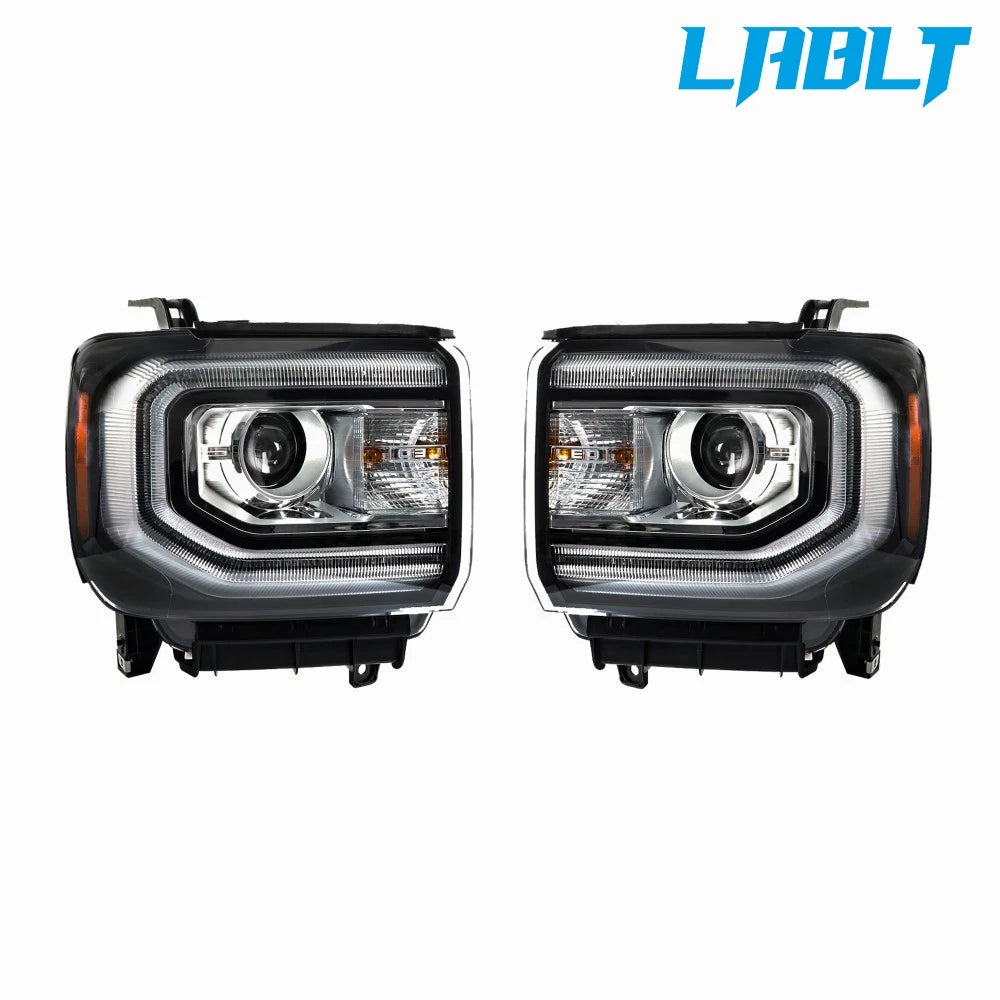 HID Projector Headlight Pair for GMC Sierra 1500 (2016–2018)