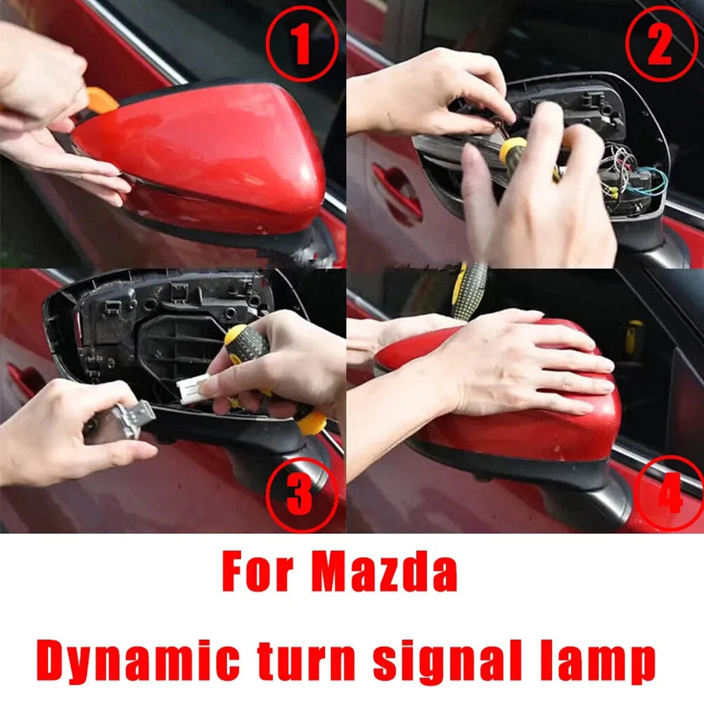 LED Side Mirror Sequential Turn Signal Light for Mazda CX-3 CX-4 CX-5 (2016–2021)