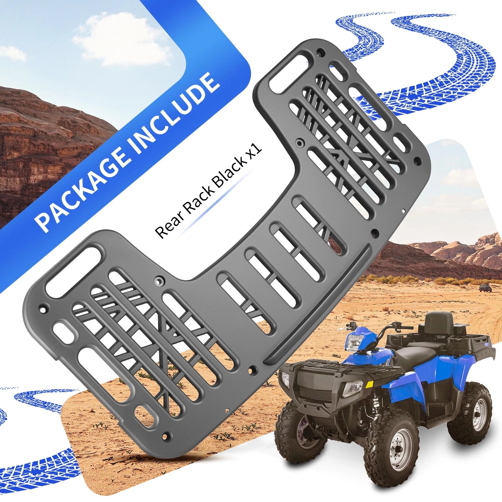 Rear Rack 2670174-070 for Polaris Xpedition 325 425 Magnum 2000–2002