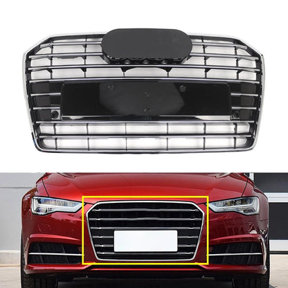 Chrome Front Bumper Grille for Audi A6 S6 C7 (2016–2018)