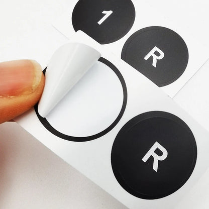 Black Button Decal with White Characters for Maserati For Gran for turismo Shift