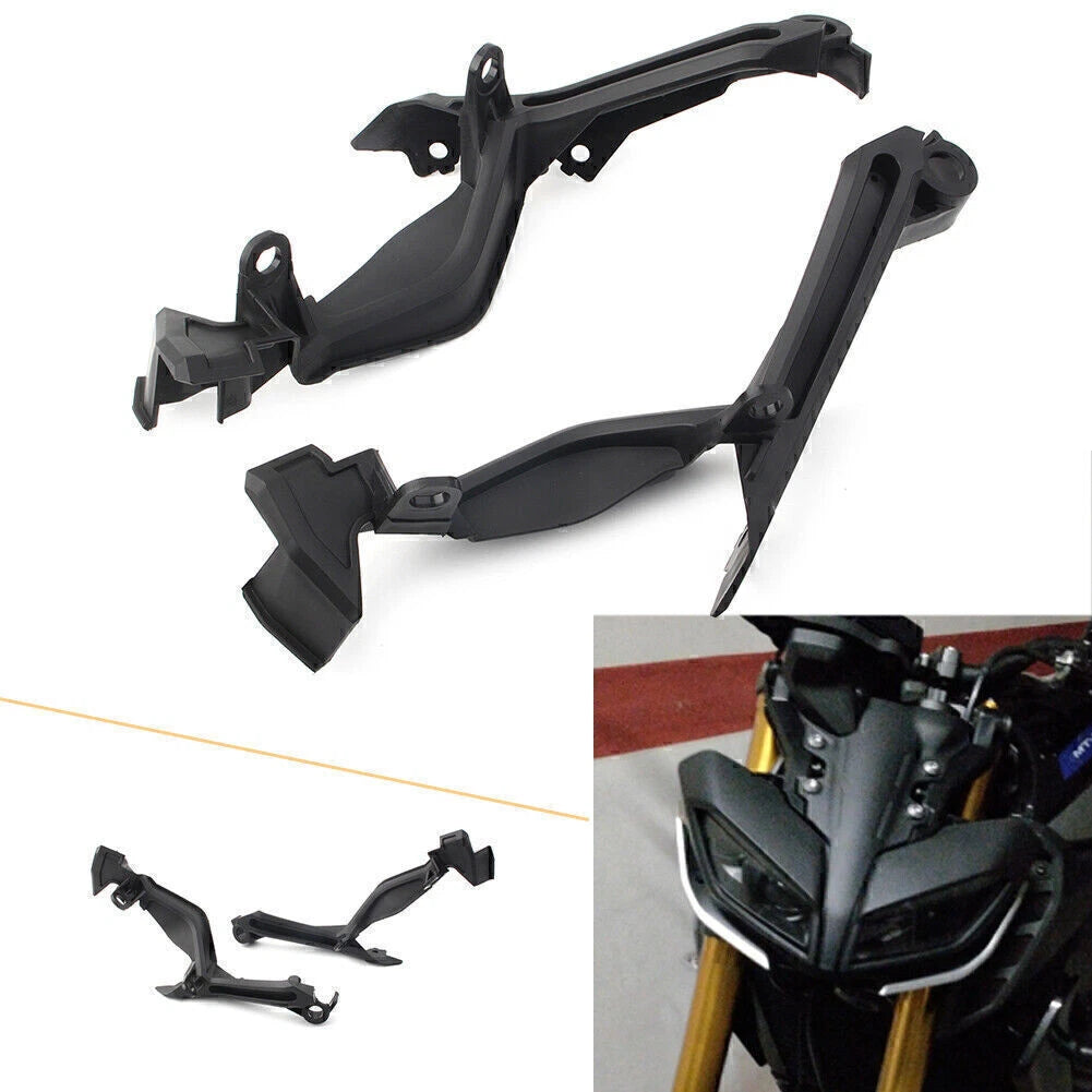 Headlight Guard Cover Mount Bracket for Yamaha MT09 FZ09 (2017–2019) Black