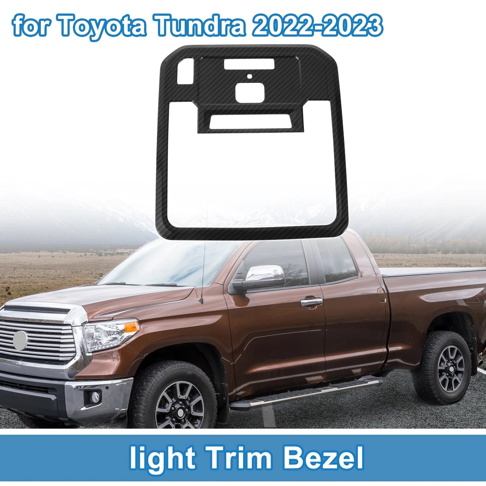Front Row Headlight Trim Bezel Replacement for Toyota Tundra (2022–2023)