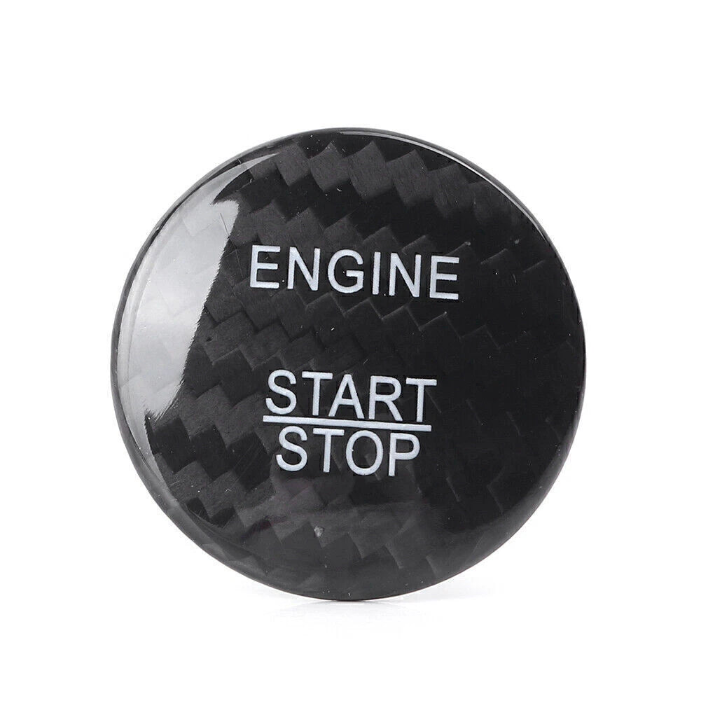 Engine Start Stop Button Sticker Cover Carbon Fiber for Mercedes Benz E Class (2017–2023)