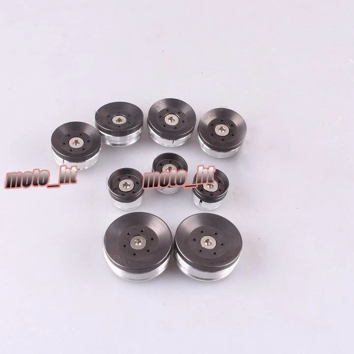 1Set Frame Hole Caps Frame Cap Decor Kit fit BMW R1200GS/adv 2014 2015 Grey