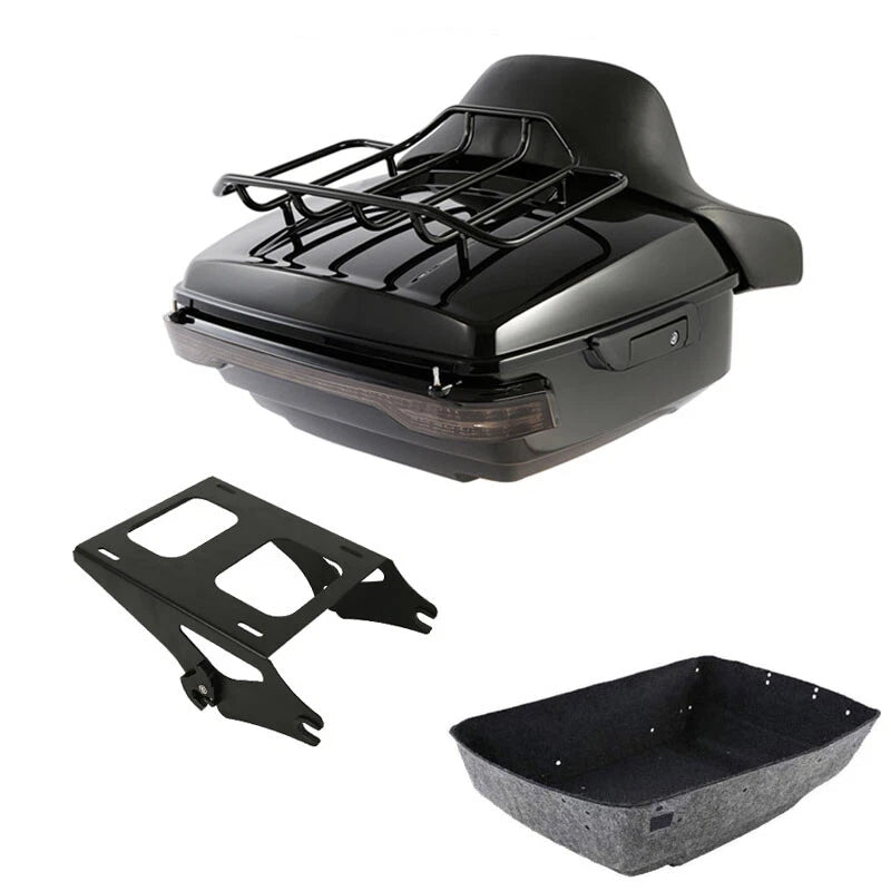 LED Backrest Mount Rack for Harley Touring (2014–2026)