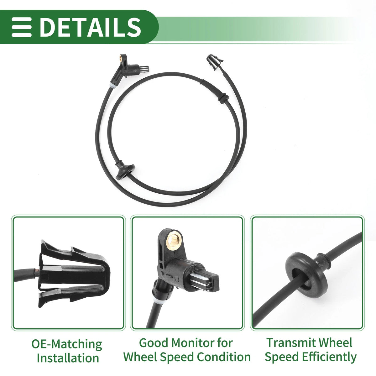 ABS Wheel Speed Sensor No. 6N0927807A for Chrysler Cordoba (1975–1983)