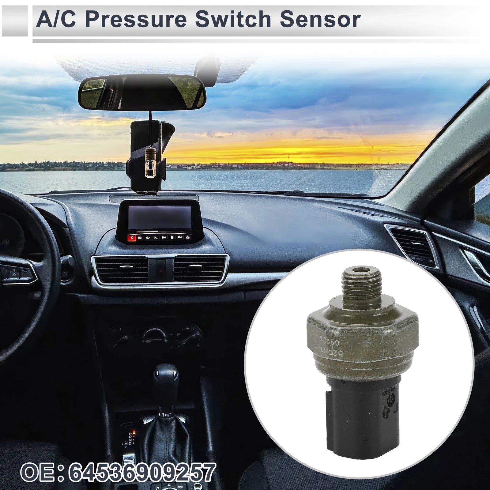 A/C Pressure Switch Sensor Replacement for BMW 320i 2.0L (2013–2018)
