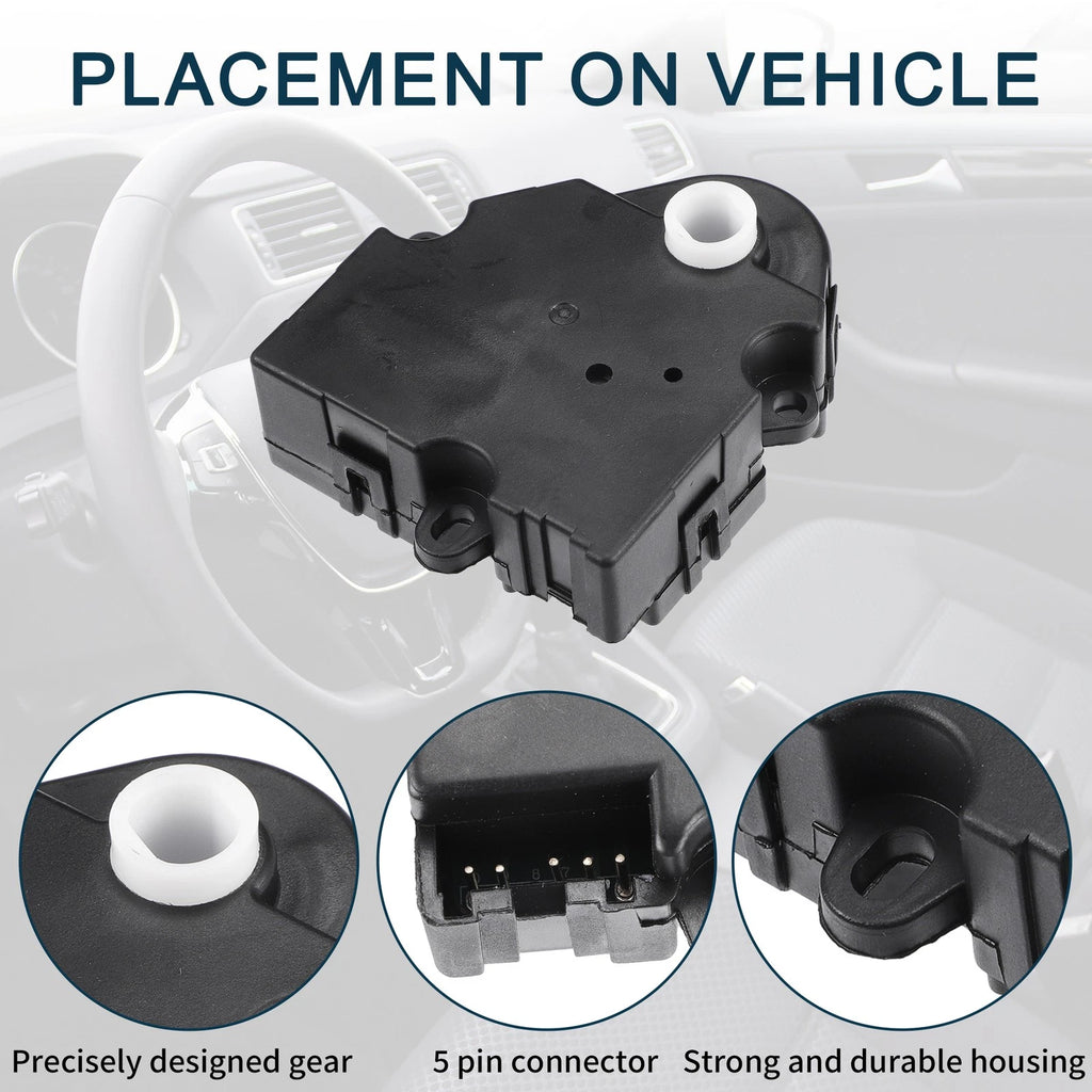 2PC HVAC Heater Blend Door Actuator Replacement for Chevrolet Silverado (1999–2002)