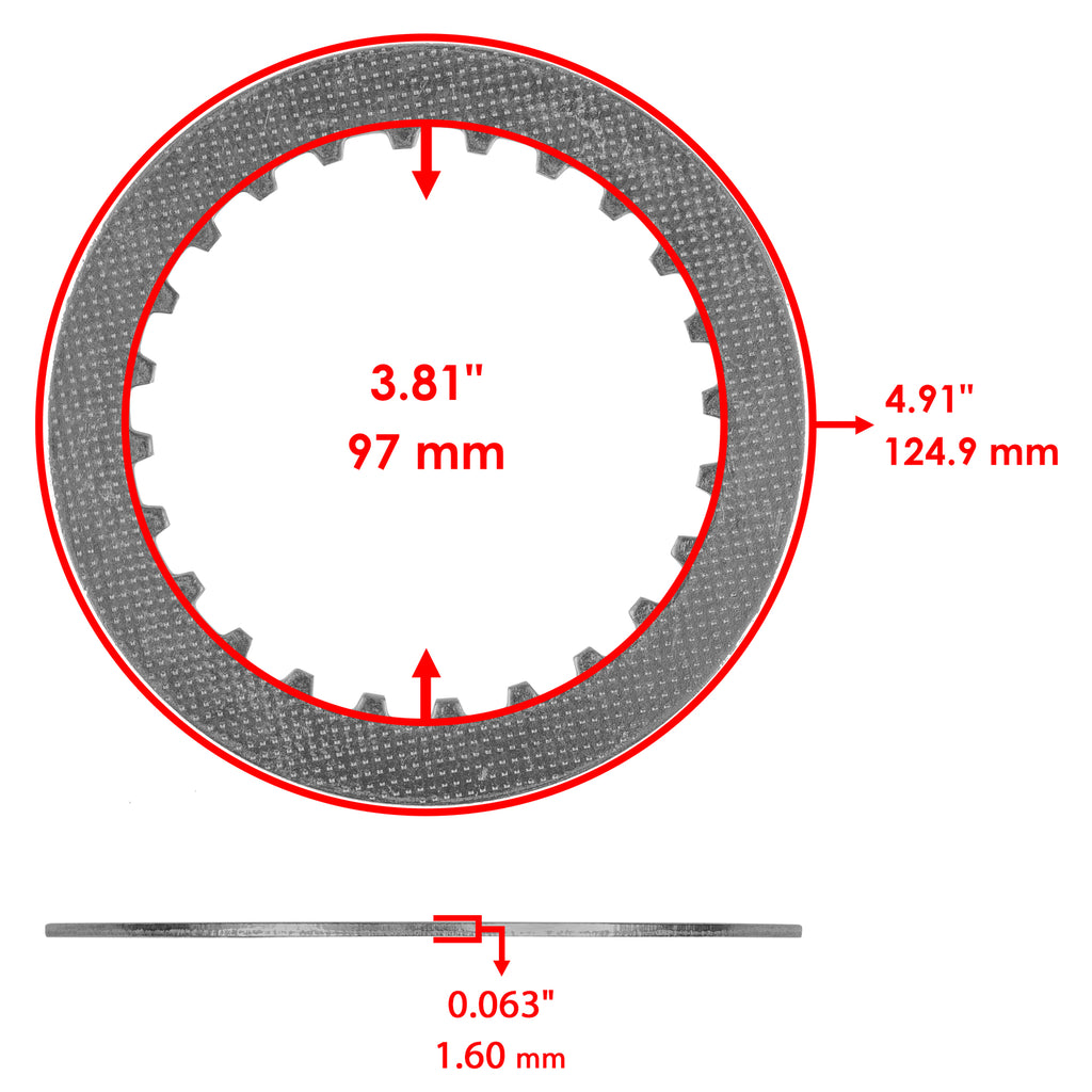 Clutch Outer Basket and Plates Kit for Honda Foreman 500 TRX500FE (2005–2011)